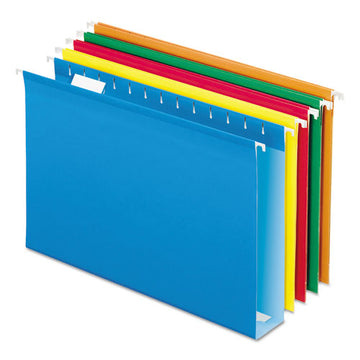 Pendaflex® Extra Capacity Reinforced Hanging File Folders With Box Bottom, Legal Size, 1-5-cut Tab, Assorted, 25-box freeshipping - TVN Wholesale
